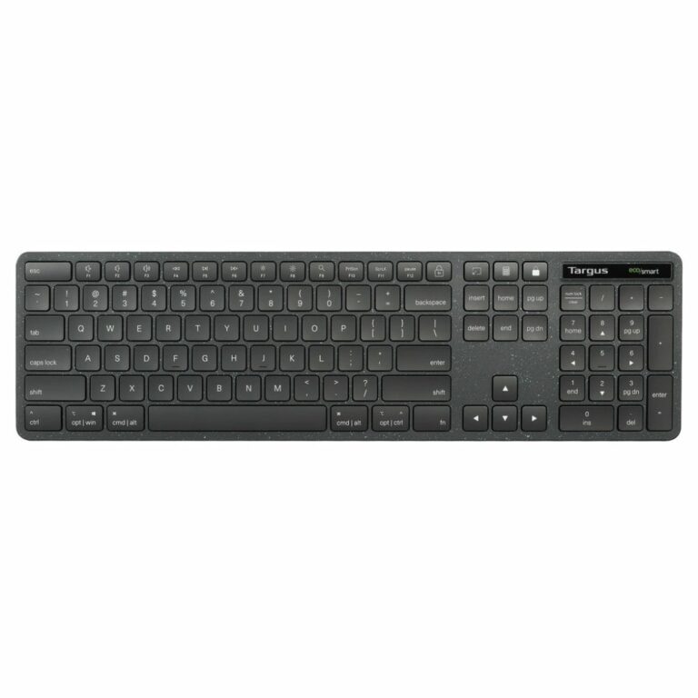Targus EcoSmart AKB874UK Wired USB QWERTY UK English Keyboard Full-Size Black Anti-Microbial