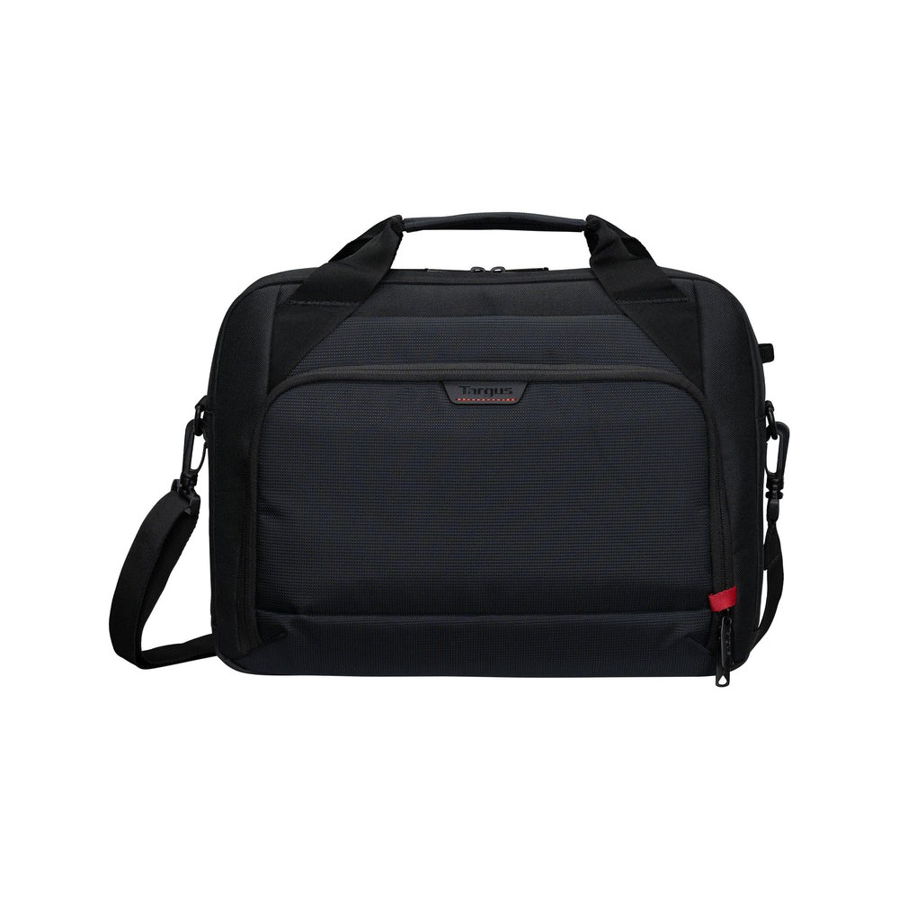 Targus EcoSmart Briefcase 13-14" Water-Resistant Laptop Carry Case Black/Red Targus EcoSmart Briefcase 13-14" Water-Resistant Laptop Carry Case Black/Red