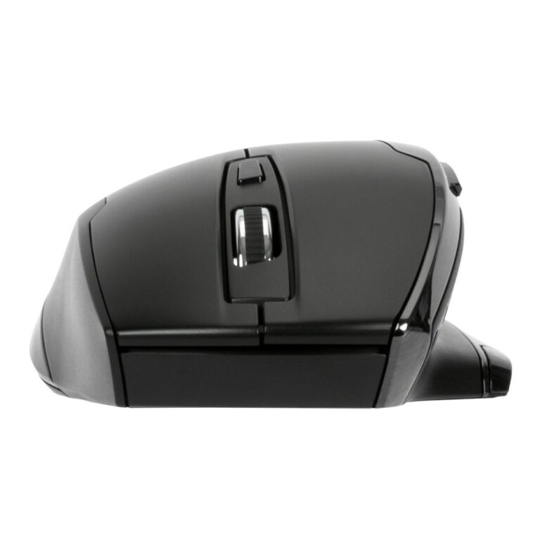 Targus Ergo Wireless Mouse, Blue Trace 1600 DPI, 7 Buttons, Right-Hand, Black