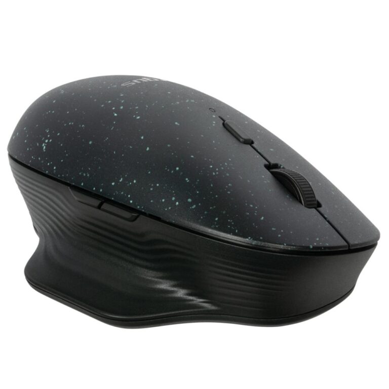 Targus ErgoFlip EcoSmart Ambidextrous Gaming Mouse, Bluetooth, Optical, 4000 DPI, Black
