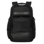 Targus HeritageLuxe Travel Backpack for 15-16" Laptops, RFID Protection, Black Polyester