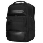 Targus HeritageLuxe Travel Backpack for 15-16" Laptops, RFID Protection, Black Polyester