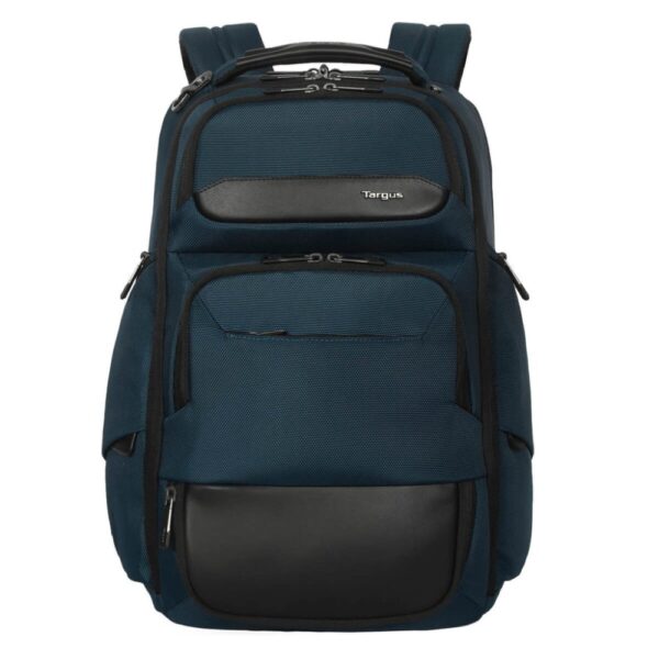 Targus HeritageLuxe Travel Backpack for 15-16" Laptops with RFID Protection - Blue