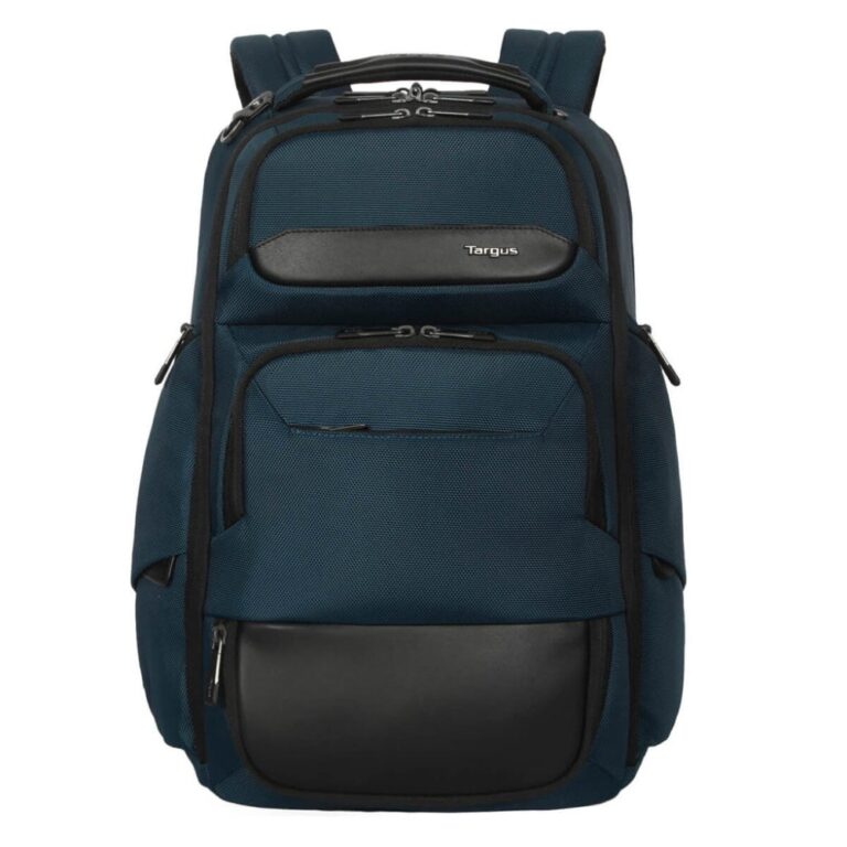 Targus HeritageLuxe Travel Backpack for 15-16" Laptops with RFID Protection - Blue