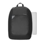 Targus Intellect Laptop Backpack for 15.6" Notebooks, 16L Volume, Black/Grey Polyester