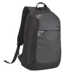 Targus Intellect Laptop Backpack for 15.6" Notebooks, 16L Volume, Black/Grey Polyester