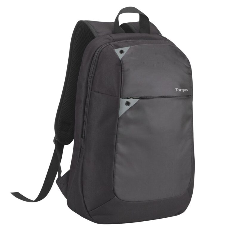 Targus Intellect Laptop Backpack for 15.6" Notebooks, 16L Volume, Black/Grey Polyester