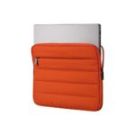 Targus Puffer Sleeve Case for 14" Laptop with Front Pocket Polyester and Plush Orange