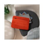 Targus Puffer Sleeve Case for 14" Laptop with Front Pocket Polyester and Plush Orange