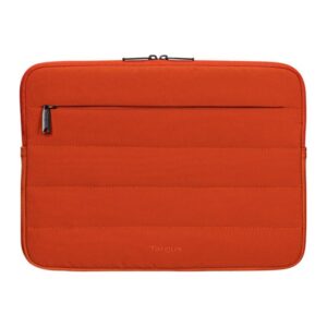 Targus Puffer Sleeve for 15 to 16-Inch Laptops with Front Pocket Orange
