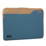 Targus Pulse II EcoSmart Sleeve Case, 15"-16" Laptop, Water Repellent, Neoprene, Blue, Orange