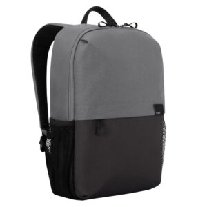 Targus Sagano EcoSmart Campus Backpack for 15.6" Laptops - Black/Grey, Unisex, Recycled PET