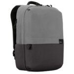 Targus Sagano EcoSmart Commuter Backpack for 15.6" Laptops, Black/Grey, PET Recycled Material