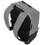Targus Sagano EcoSmart Commuter Backpack for 15.6" Laptops, Black/Grey, PET Recycled Material