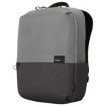 Targus Sagano EcoSmart Commuter Backpack for 15.6" Laptops, Black/Grey, PET Recycled Material