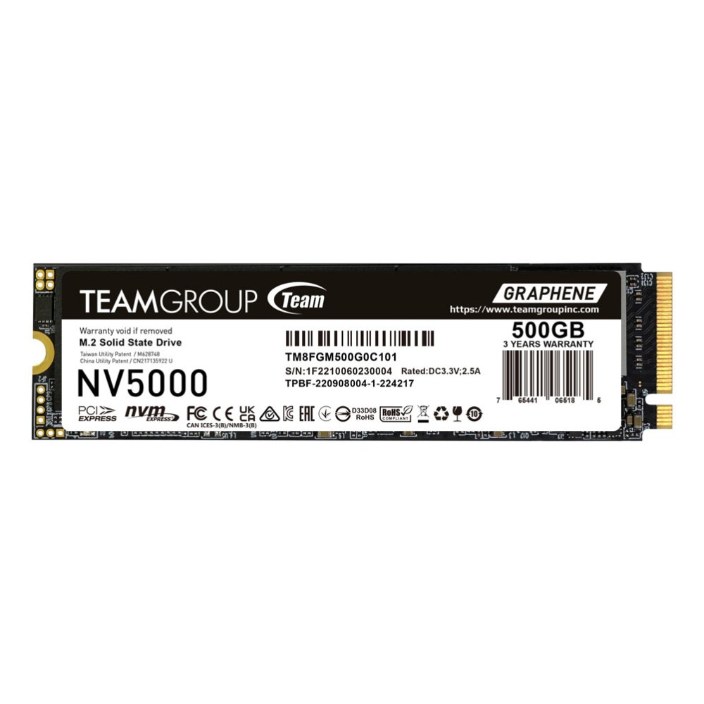 Team Group NV5000 500GB M.2 PCIe 4.0 NVMe SSD Team Group NV5000 500GB M.2 PCIe 4.0 NVMe SSD