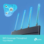 TP-Link Archer AX1500 Wi-Fi 6 Dual-Band Router 1501Mbps 4x Fast Ethernet Ports Black
