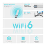 TP-Link Archer AX1800 High Gain Dual Band Wi-Fi 6 USB Adapter