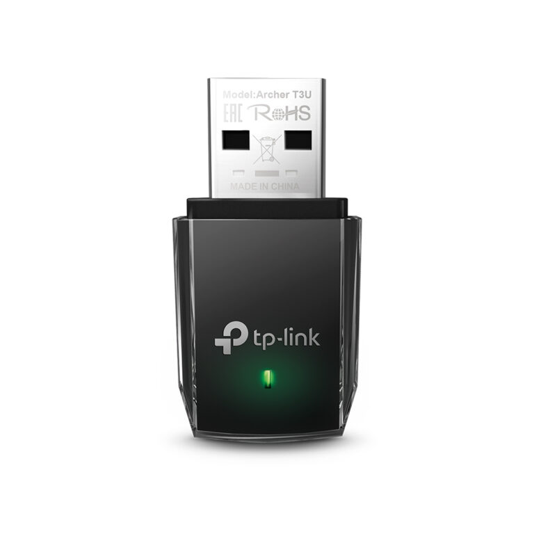 TP-Link Archer T3U Wi-Fi 5 Dual-Band Wireless USB Adapter 867 Mbit/s Black
