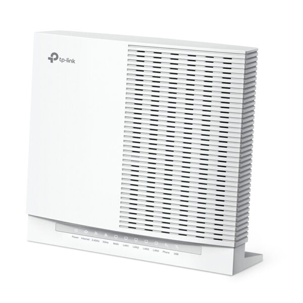 TP-Link AX6000 Dual Band Wi-Fi 6 VoIP Router, 6000 Mbps, 2.5 Gigabit Ethernet, USB 3.0, White