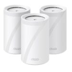 TP-Link Deco BE9300 Tri-Band Whole Home Mesh Wi-Fi 7 System, 9300 Mbps, 3 Pack, White