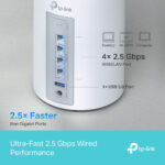 TP-Link Deco BE9300 Tri-Band Whole Home Mesh Wi-Fi 7 System, 9300 Mbps, 3 Pack, White