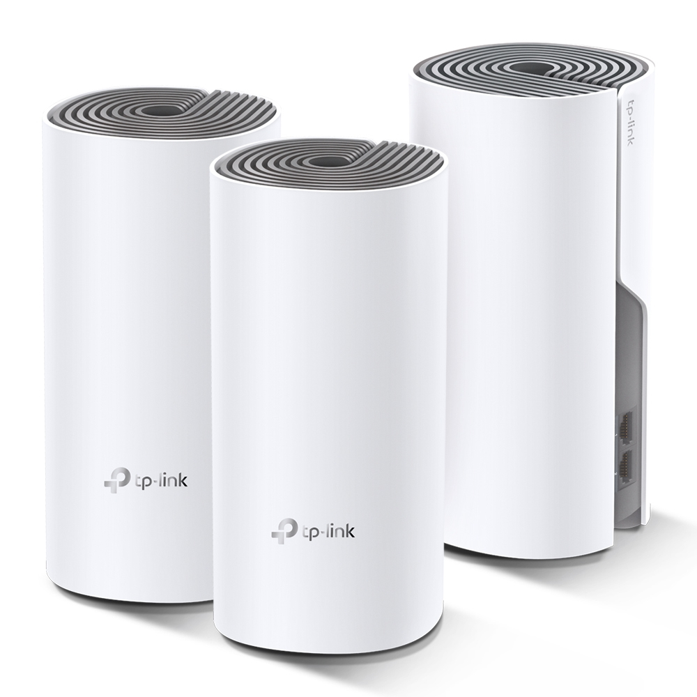TP-Link Deco E4 AC1200 Whole Home Mesh Wi-Fi System, Dual-Band, 3-Pack, White TP-Link Deco E4 AC1200 Whole Home Mesh Wi-Fi System, Dual-Band, 3-Pack, White