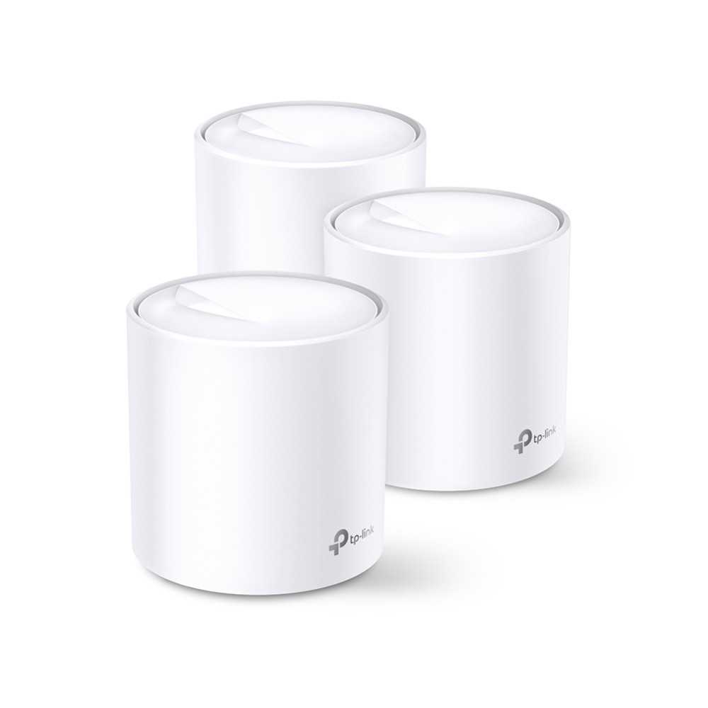 TP-Link Deco X60 AX3000 Whole Home Mesh Wi-Fi 6 System, Dual-Band, 3-Pack, White TP-Link Deco X60 AX3000 Whole Home Mesh Wi-Fi 6 System, Dual-Band, 3-Pack, White