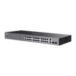 TP-Link ES228GP Managed L2 Gigabit Ethernet PoE+ Network Switch 24x PoE+ 2x SFP Rackmount Black