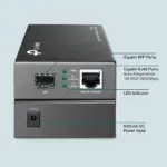TP-Link MC220L Gigabit SFP Media Converter, IEEE 802.3ab/802.3z, 2 Ports, Black