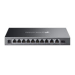 TP-Link Omada 10-Port Gigabit Easy Managed Switch 8 PoE+ 123W Cloud-Managed Black