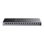 TP-Link Omada 16-Port Gigabit Smart Switch with 8-Port PoE+ L2/L2+ Managed 120W Black