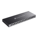 TP-Link Omada 16-Port Gigabit Smart Switch with 8-Port PoE+ L2/L2+ Managed 120W Black