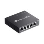 TP-Link Omada 5-Port Gigabit Easy Managed Switch with 4-Port PoE+ 65W, Cloud-Managed, Black
