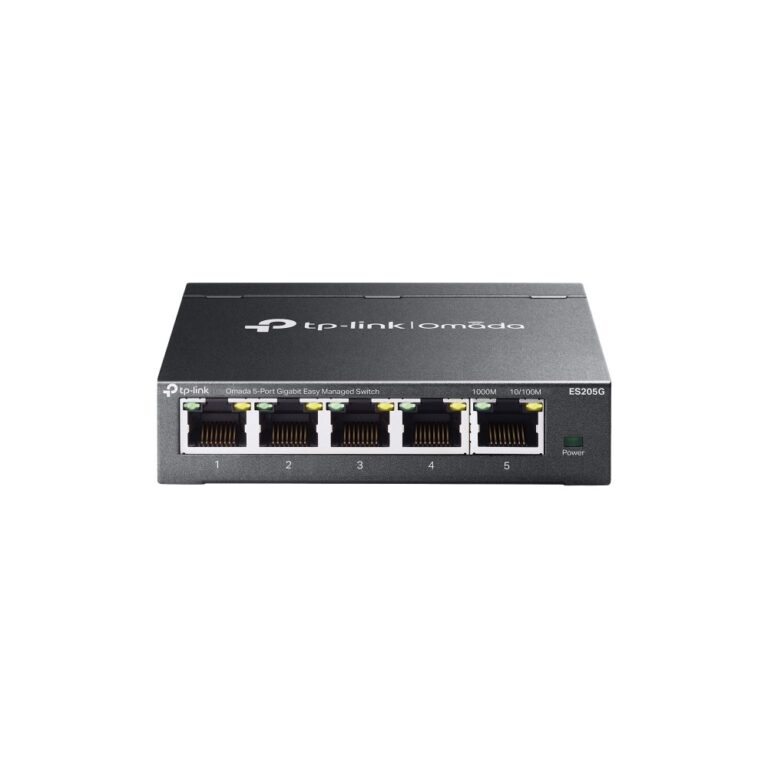 TP-Link Omada 5-Port Gigabit Easy Managed Switch with Cloud Access, Wall Mountable, Black