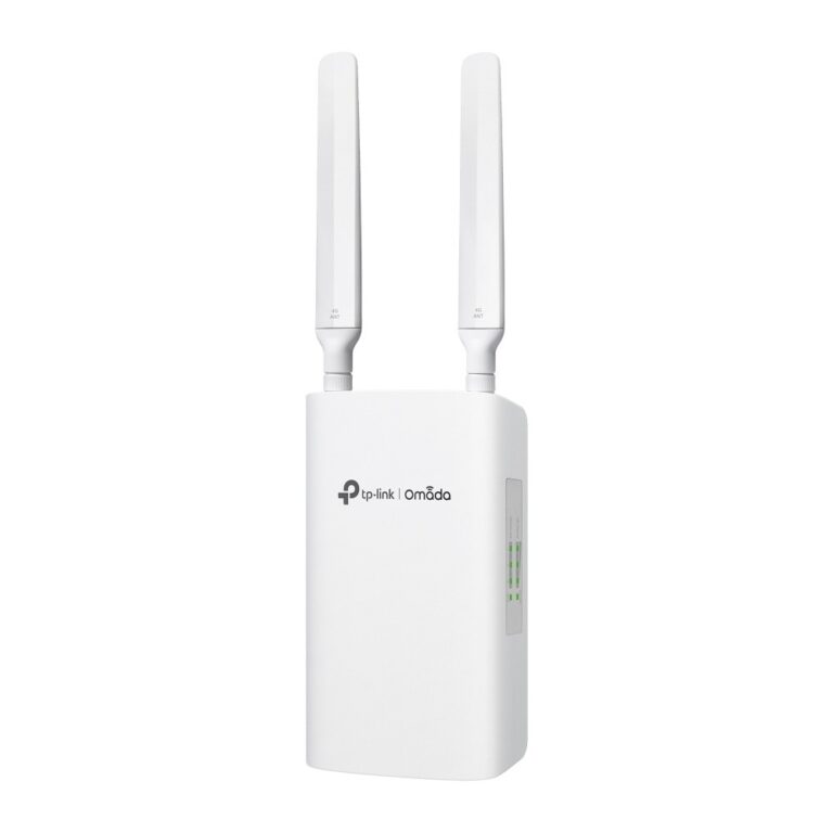 TP-Link Omada ER703WP-4G Outdoor Gateway/Controller, 4G LTE, Wi-Fi 6, 300/50 Mbit/s, Wall Mounting, White