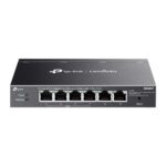 TP-Link Omada ES206GP Managed Gigabit PoE+ Network Switch, 6 Ports, 65W Budget, Black