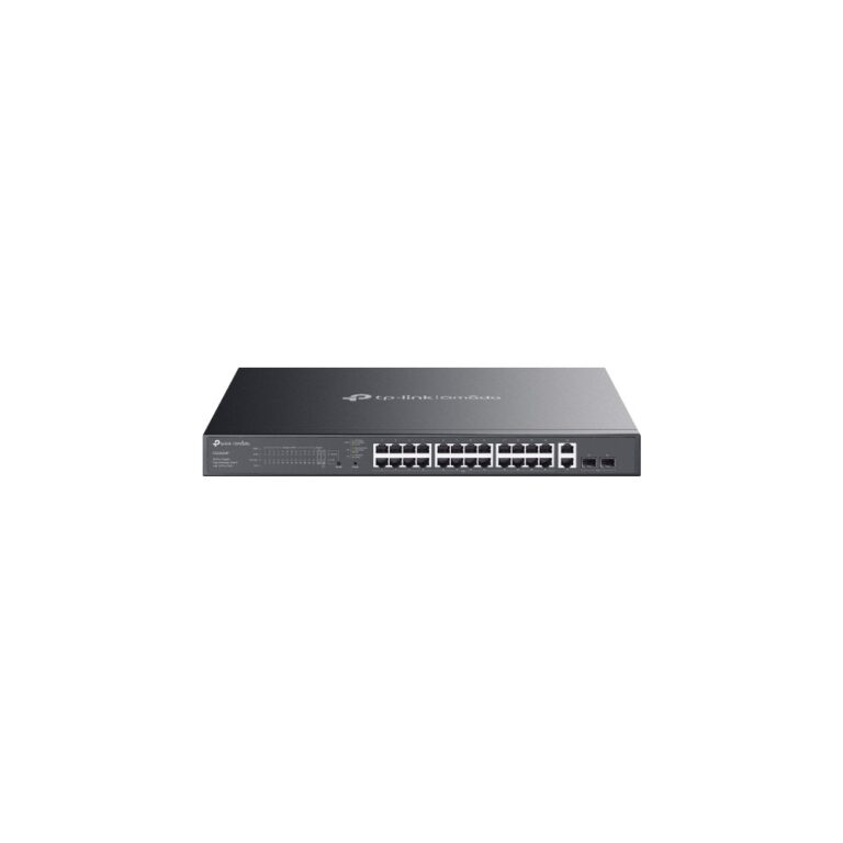 TP-Link Omada ES228GMP Managed L2 Gigabit PoE+ Network Switch 26-Port 384W Black