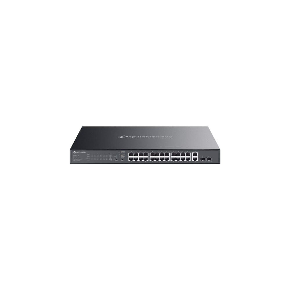 TP-Link Omada ES228GMP Managed L2 Gigabit PoE+ Network Switch 26-Port 384W Black TP-Link Omada ES228GMP Managed L2 Gigabit PoE+ Network Switch 26-Port 384W Black