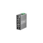 TP-Link Omada IES208G Managed Gigabit Ethernet Switch, 6x RJ-45, 2x SFP Ports, Wall/DIN Rail Mount
