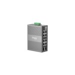 TP-Link Omada IES208G Managed Gigabit Ethernet Switch, 6x RJ-45, 2x SFP Ports, Wall/DIN Rail Mount