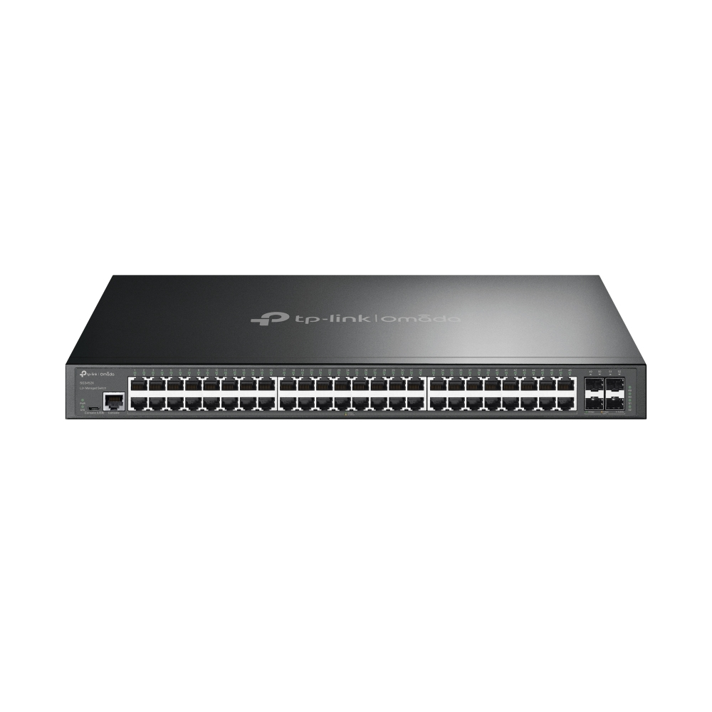 TP-Link Omada L2+ Managed Switch 48x Gigabit, 4x 10GE SFP+ Slots, Cloud-Managed TP-Link Omada L2+ Managed Switch 48x Gigabit, 4x 10GE SFP+ Slots, Cloud-Managed