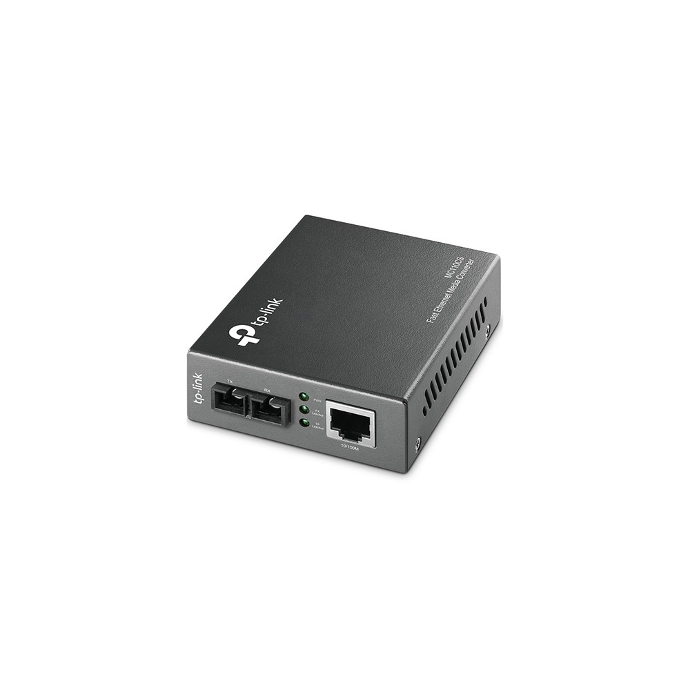 TP-Link Omada MC110CS 100 Mbit/s Single-mode Media Converter 1310 nm 12.5 km Black TP-Link Omada MC110CS 100 Mbit/s Single-mode Media Converter 1310 nm 12.5 km Black