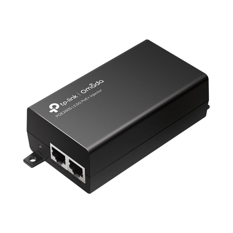 TP-Link Omada POE260S 2.5G PoE+ Injector Adapter 30W Wall Mountable Black