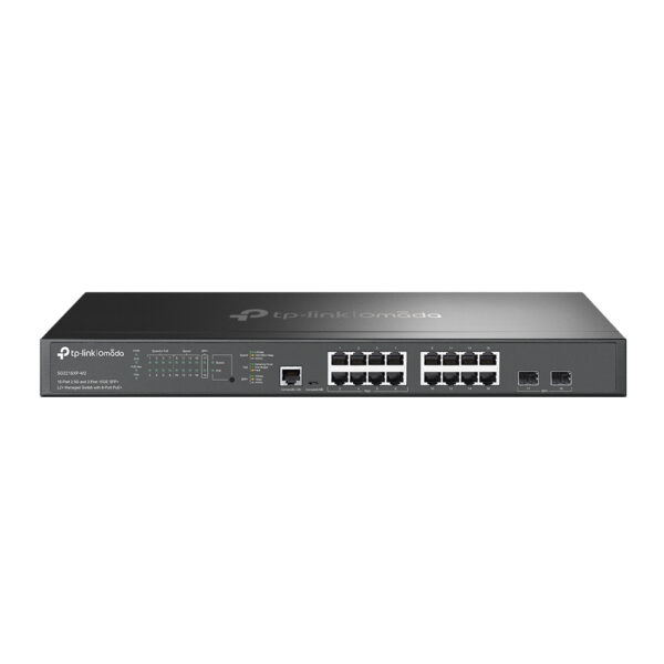 TP-Link Omada SG3218XP-M2 16-Port 2.5G PoE+ L2+ Managed Switch with 2x 10GE SFP+ Slots, 240W Budget