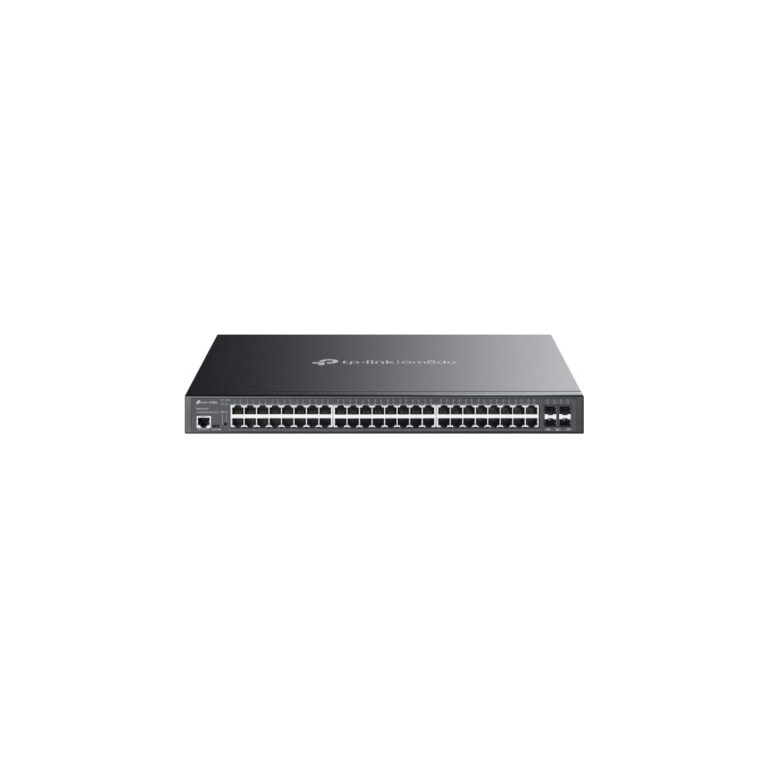 TP-Link Omada SG3452XMPP Managed L2+ Gigabit PoE+ PoE++ Switch, 48x RJ45, 4x 10G SFP+, 750W, 1U Black