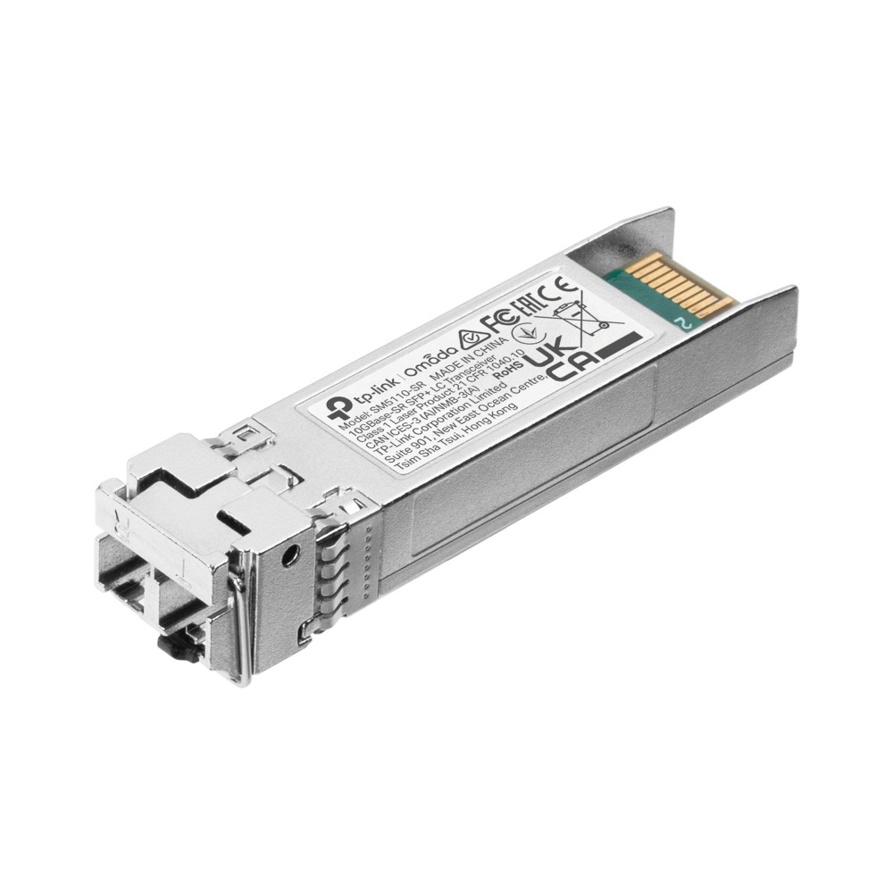 TP-Link Omada SM5110-SR 10GBASE-SR SFP+ LC Fiber Transceiver, 300m, 850nm Multi-mode TP-Link Omada SM5110-SR 10GBASE-SR SFP+ LC Fiber Transceiver, 300m, 850nm Multi-mode