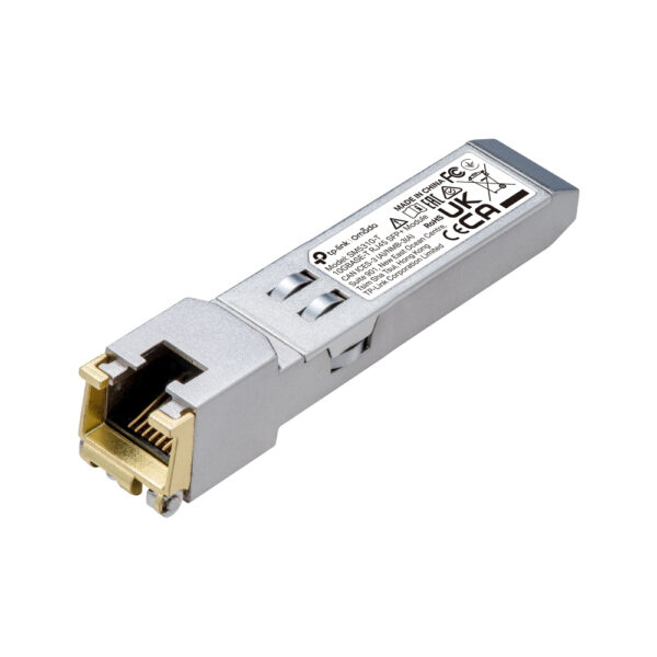 TP-Link Omada SM5310-T 10 Gigabit SFP+ RJ45 Copper Transceiver Module, 100m, Silver