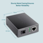 TP-Link Omada TL-FC111B-20 Bi-Directional WDM Fiber Media Converter 100 Mbps SC Single-mode 20km