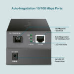 TP-Link Omada TL-FC111B-20 Bi-Directional WDM Fiber Media Converter 100 Mbps SC Single-mode 20km
